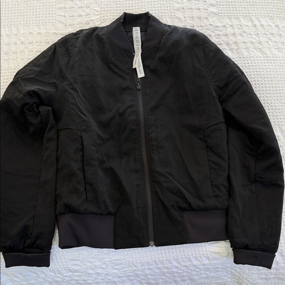 Woman's Lululemon Black Bomber Reversible Jacket